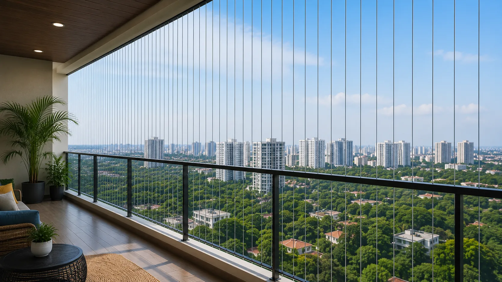 Balcony Invisible Grills